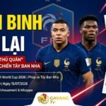Gavang TV cập nhật lực lượng: Kylian Mbappe và Aurelien Tchouameni đạt 100% thể lực, sẵn sàng trở lại đội hình tuyển Pháp đại chiến Tây Ban Nha tại bán kết World Cup 2026.