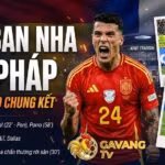 Tình huống Lamine Yamal (Tây Ban Nha) bị Lucas Digne (Pháp) phạm lỗi trong vòng cấm ở phút 22, dẫn đến quả phạt đền mở tỷ số do Mikel Oyarzabal thực hiện tại sân Dallas.