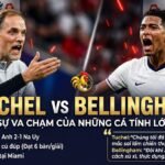 HLV Thomas Tuchel và Jude Bellingham có những góc nhìn trái chiều sau chiến thắng của tuyển Anh trước Na Uy tại tứ kết World Cup 2026 - Đồ họa phân tích bởi Gavang TV.